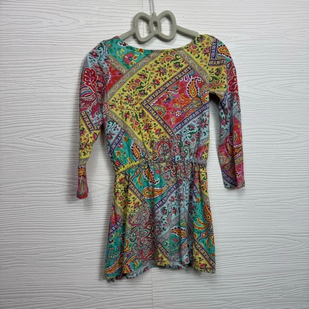 Ralph Lauren Kids Paisley 4/4T Colorful Patch Work Dress